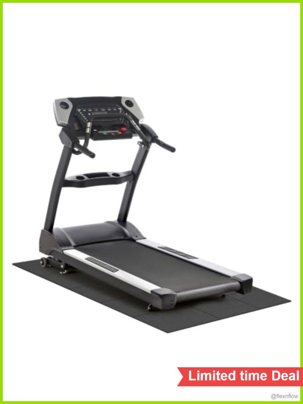 High Density PVC Exercise Equipment Mat for Treadmill, 6mm Thick, Anti-Slip